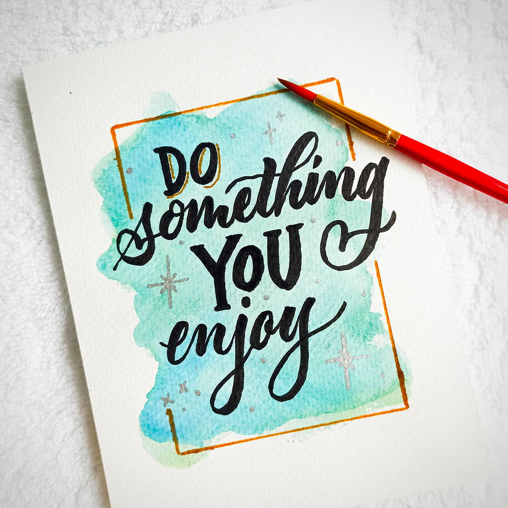 Drawing 101: Adding Hand Lettering in Art Projects