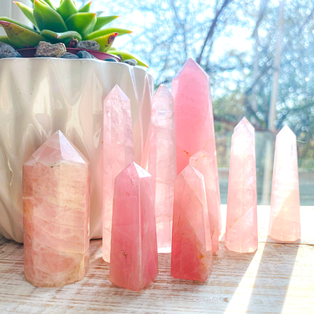 pink crystals