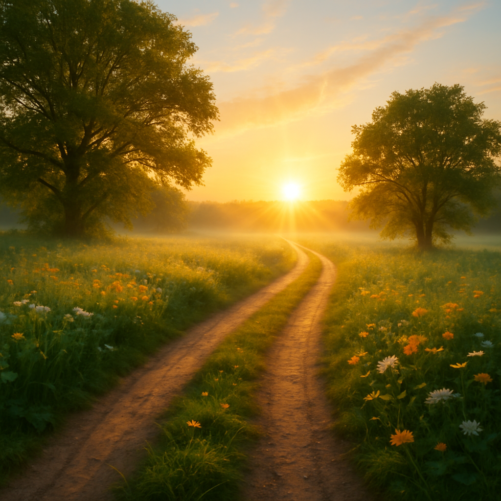 The Road Crowned in Light