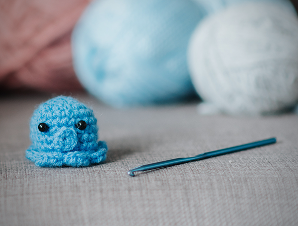 Crochet Made Easy With The Best Ergonomic Crochet Hooks   Ergonomic Crochet Hooks Amigurumi Blue Octopus 