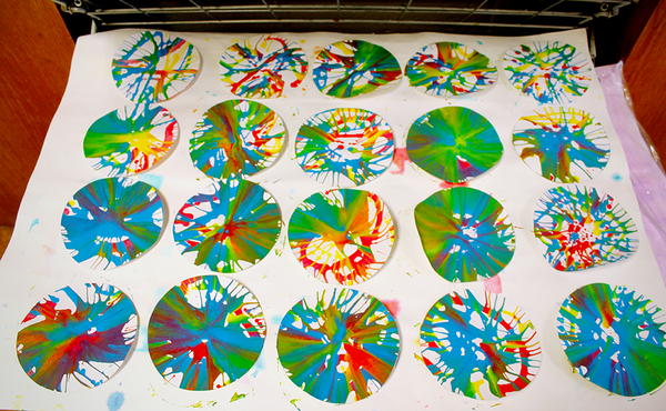 Fun DIY Spin Art Using a Salad Spinner