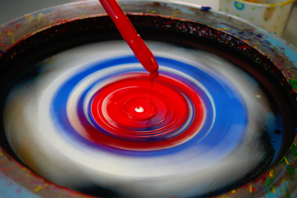 Fun DIY Spin Art Using A Salad Spinner   Diy Spin Art Paint Brush 