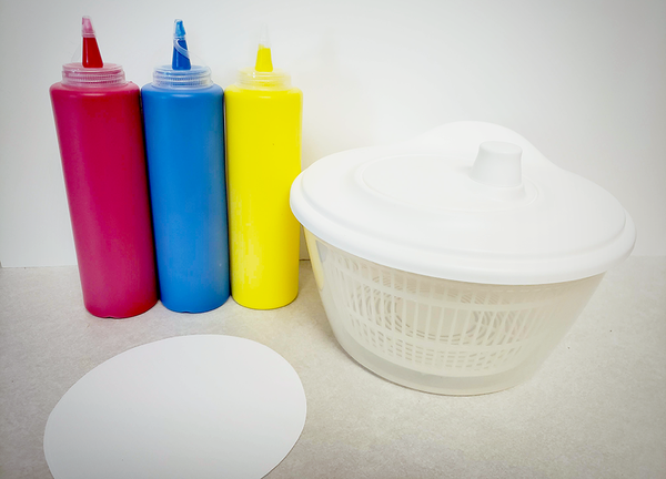 Fun DIY Spin Art Using A Salad Spinner   Diy Spin Art Setup Supplies 